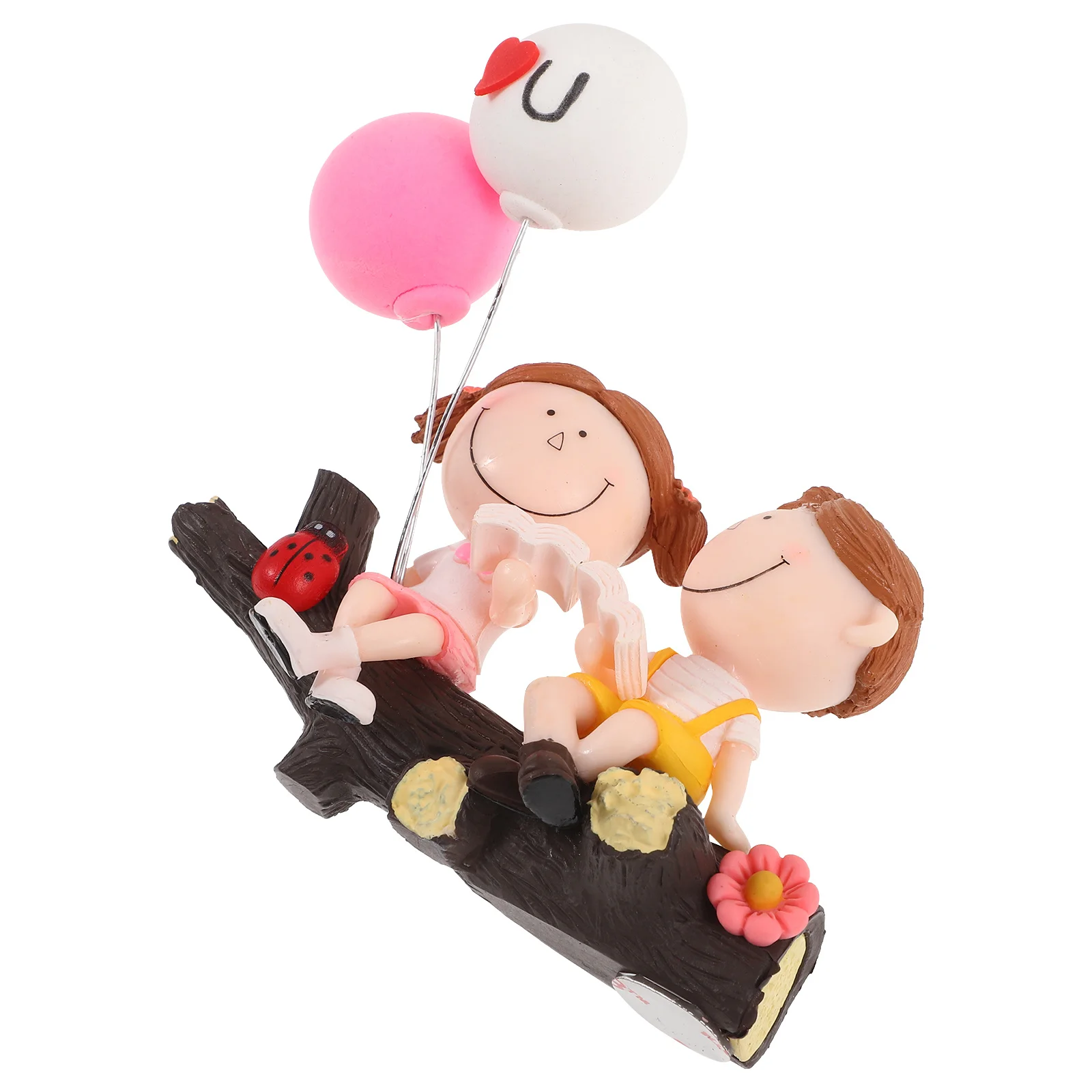 

Car Dashboard Couple Decoration Resin Cartoon Figurines Vehicle Interior Accessories Romantic Gift Car Interior Decorations
