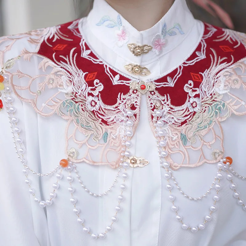 Wraps Fashion Clothes Casual Qipao Vintage Women Clothing Streetwear Embroidery Ethnic Style Hanfu Poncho Capes Cloak Shawls