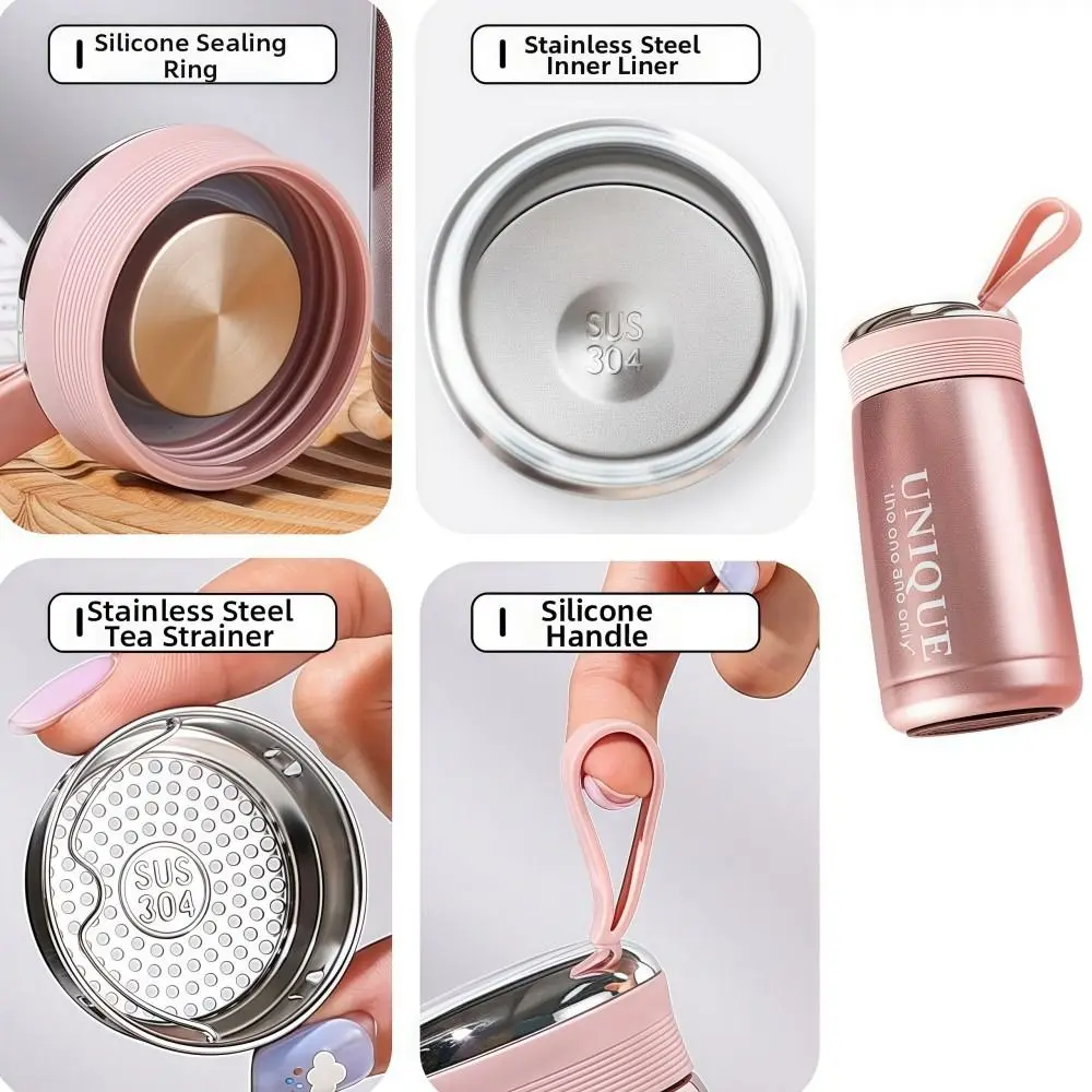 

Портативный герметичный мини-термос из нержавеющей стали, вакуумная чашка небольшой емкости, прочный карманный дизайн, бутылка для воды для путешествий на открытом воздухе