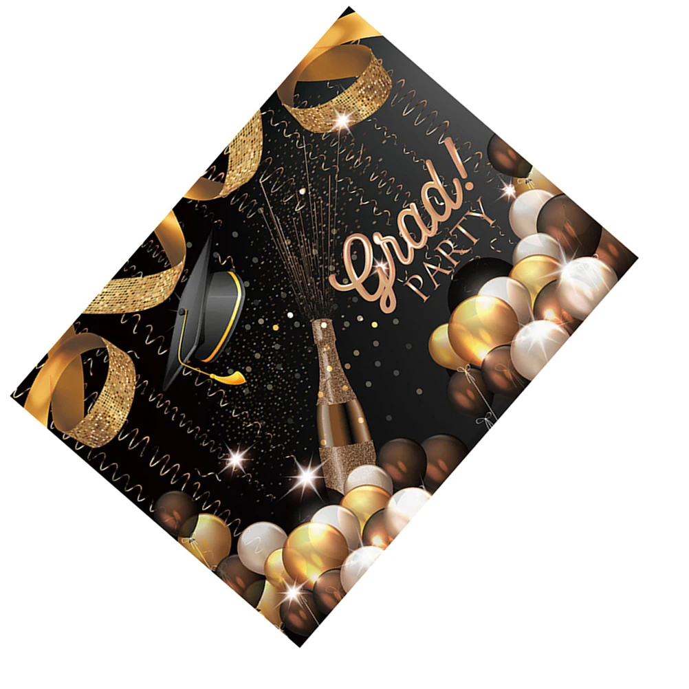 

1pc Graduation Glitter Backdrop Photo Photographic Background Cloth Studio Grad Party 3D Durable Lightweight Students Teachers