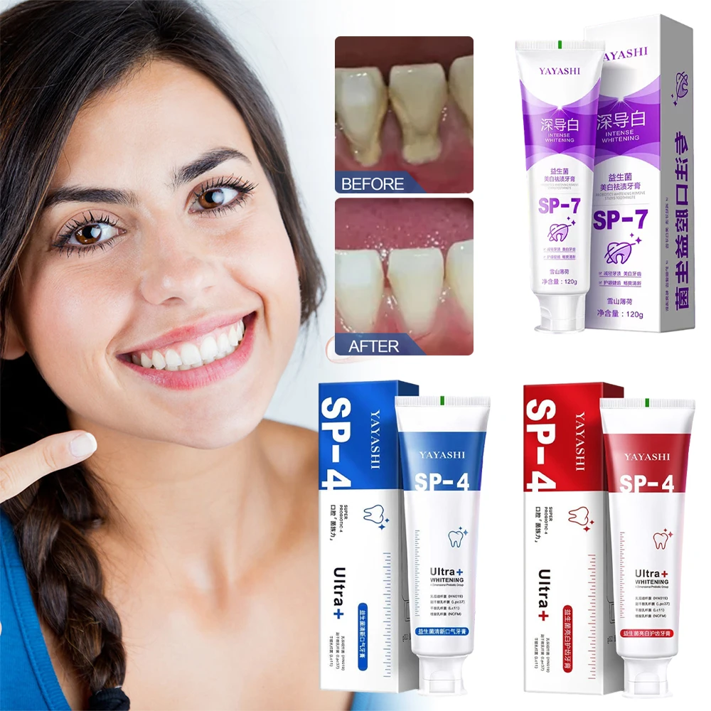 

120g Probiotic Toothpaste Sp-4 Brightening Whitening Toothpaste Protect Gums Fresh Breath Mouth Teeth Cleaning Health Oral Care