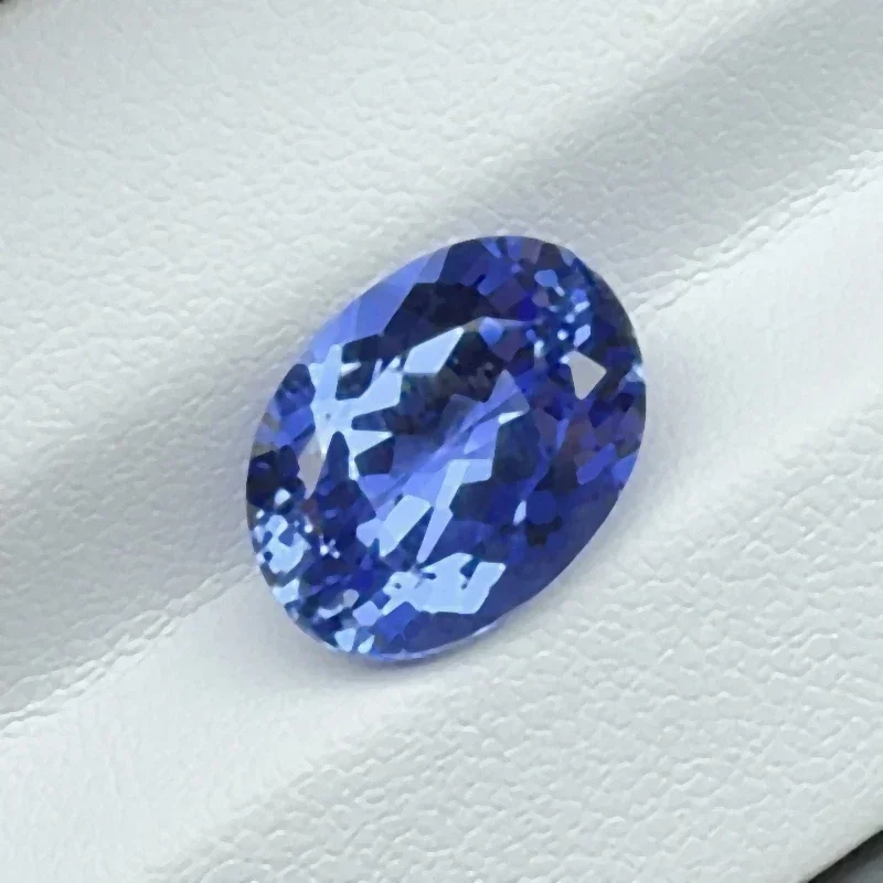 Piedra preciosa VVS1 de color azul real, color azul real, corte ovalado, 10x14mm, 8ct, para hacer joyería Diy con certificado AGL