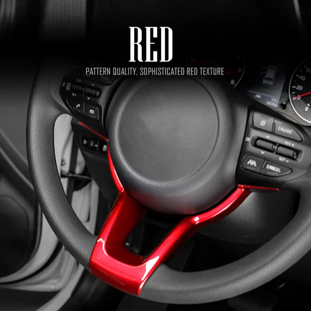 For Kia Morning 2020 2021 2022 2023 Car Steering Wheel Buttons Cover Frame Trim Accessories Auto Interior Styling