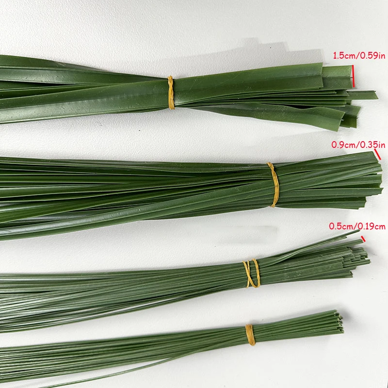 39 Zoll Künstlicher Grasstiel DIY Blumenmaterial Weiche Gummi-Blätter Rattan Blumenarrangement Pflanzengras Hochzeit Party Deko – Detail 25