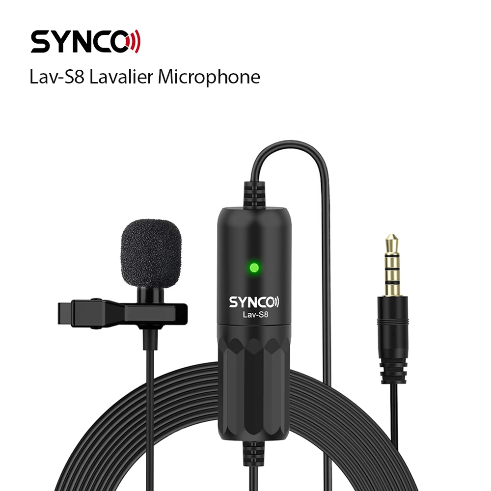 Микрофон SYNCO Lav-S8 Lavalier, 3,5 мм, TRRS/TRS