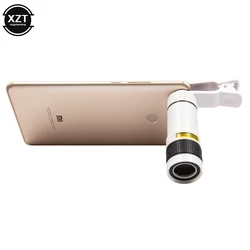 Mobile Phone Camera Lens Universal Clip On Phone Camera Lens 8X 12X Telephoto Lens HD Telescope Lens for iPhone Xiaomi Samsung