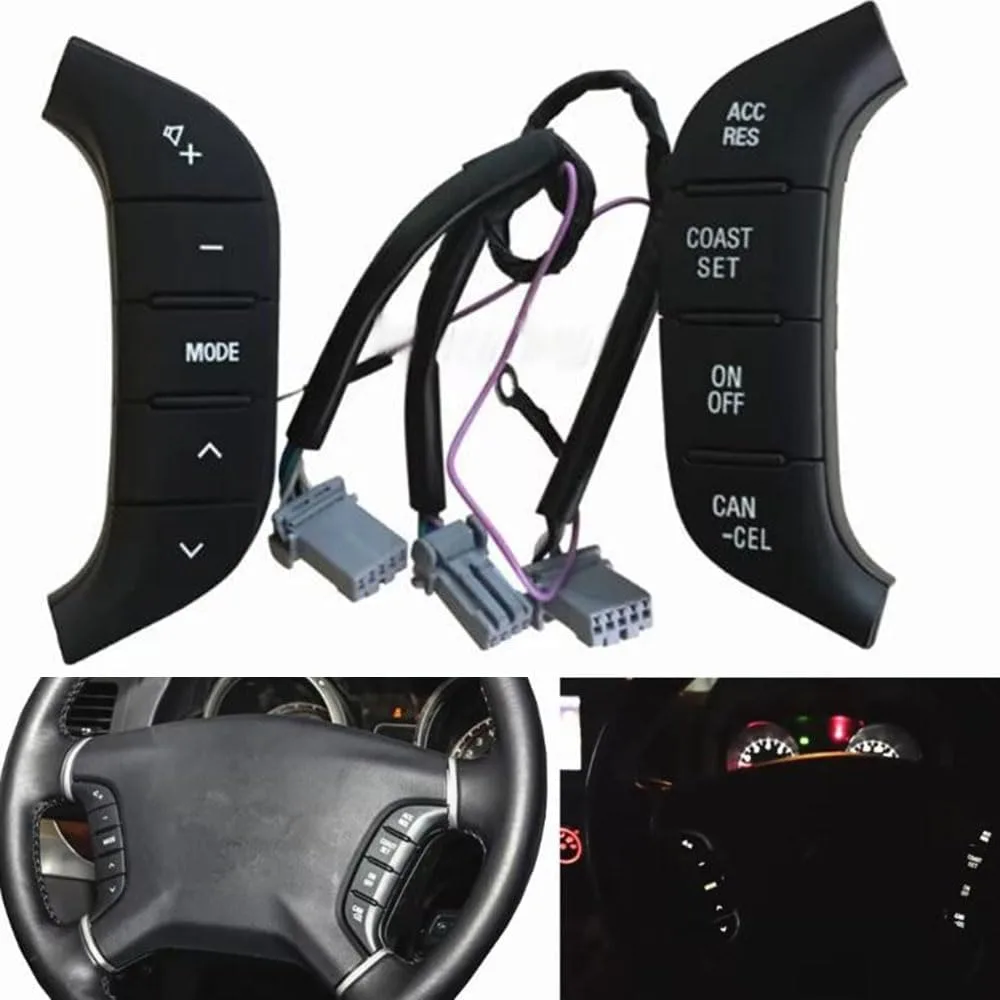 

New Multifunction Steering Wheel Switch Audio Radio Control Button Parts for Mitsubishi Pajero Pajello 2007-2016 Car Accessories