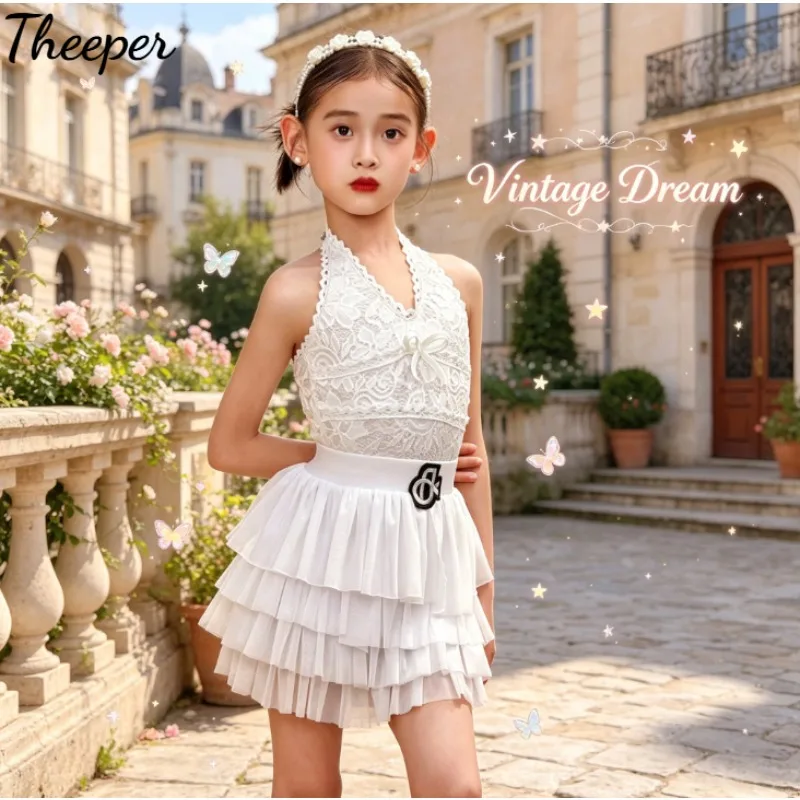 Theeper 2026 Summer Latin Dance Outfit Elegant Dance Dress Competition Performance Samba Tango Rumba Professional Dancewear