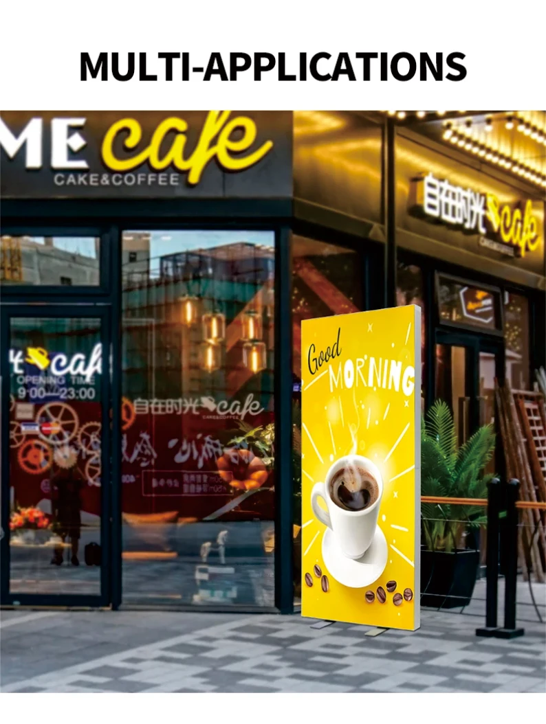 Quick Installation Portable Outdoor Light Box Billboard Foldable Light Box LED Luminous Display Light Box