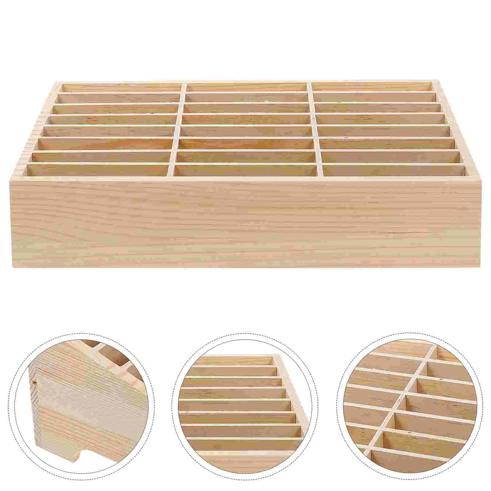 

Mobile Phone Storage Box Meeting Room Organizer Desktop Monitor Stand Bracket Cell Holder Display Wooden Table Case Office for