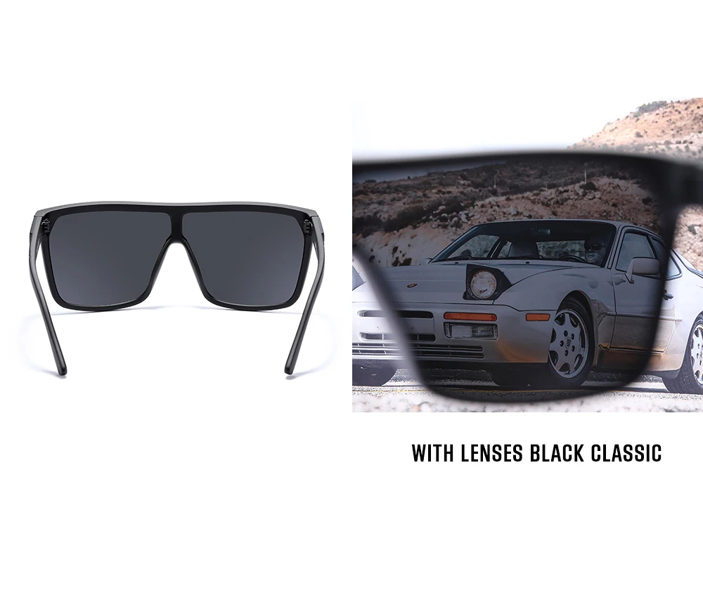 Kdeam High-End-Angels onnen brille für Männer und Frauen einteilige polarisierte Sonnenbrille mit langlebigen 5-Barrel-Scharnieren – Detail 8