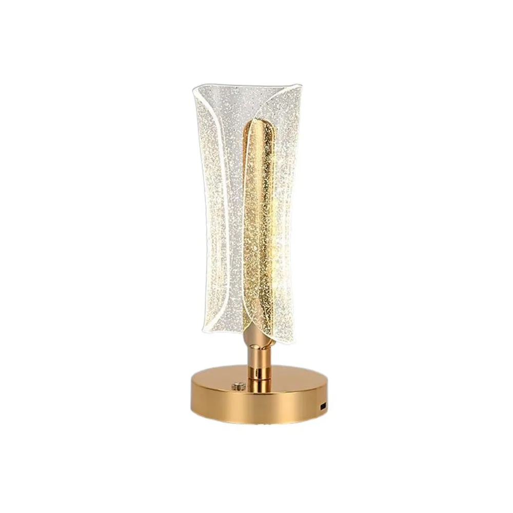 

3-Color Lighting Butterfly Desk Lamp Adjustable Dimmable Nordic Acrylic Night Light Transparent Touch Switch LED Table Lamp