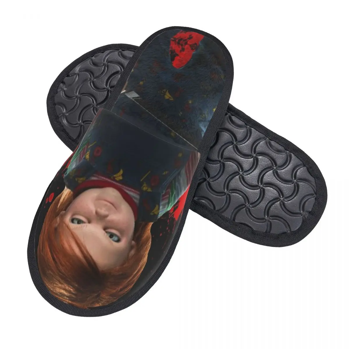 Custom Chucky Friend Til The End Comfort Scuff With Memory Foam Slippers Women Horror Halloween Bedroom House Shoes