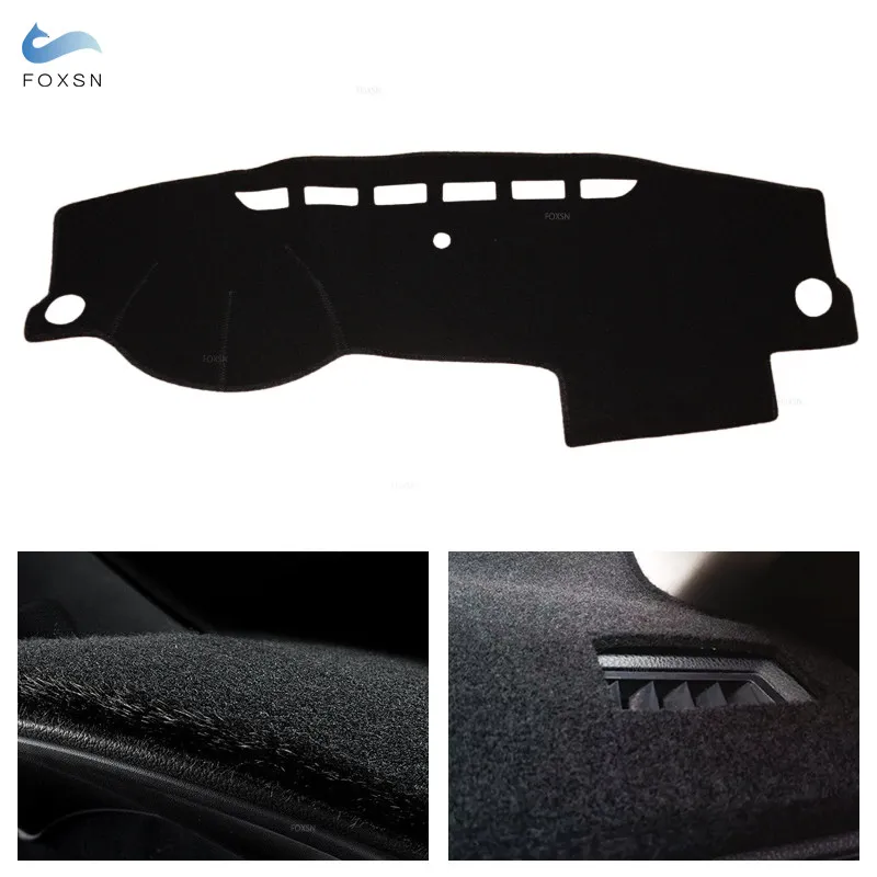 Nuevo alfombrilla negra para salpicadero, alfombrilla para salpicadero antisol, cubierta para VW Jetta Vento MK6 2012 2013 2014 2015 2016 2017