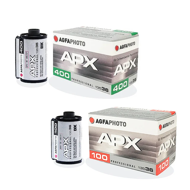 1-5 Rolls AGFA APX 400 APX 100 135mm Black&White Professional ISO 400 ISO 100 Film 36 Exposure Per Roll (Expiration Date: 2025)