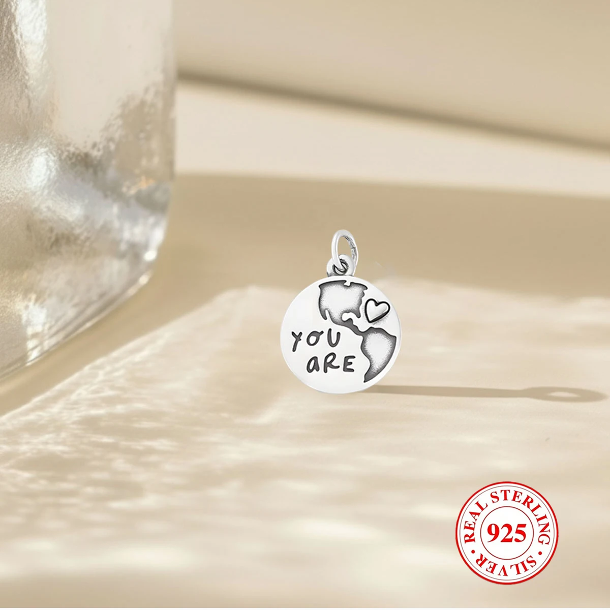 

1pc S925 sterling silver Circular Pendant,Unique and Retro style DIY pendant , for daily, party, and banquet decoration gift