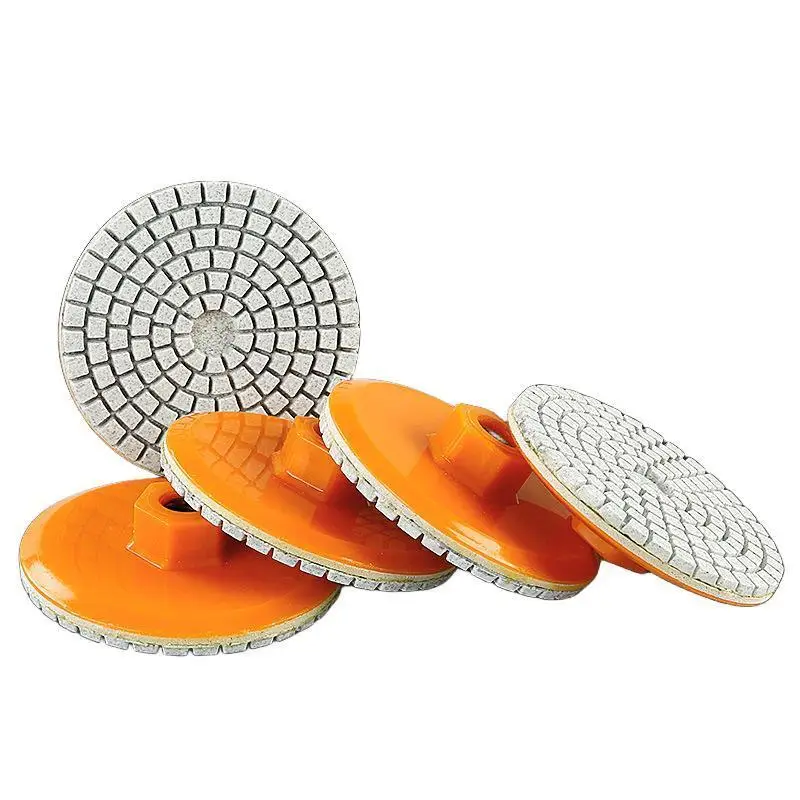 3Inch 80mm Diamond Wet Dry Polishing Pad With Backer For Grinding Granite Stone Concrete Marble Quartz Abrasive Buckle Lock