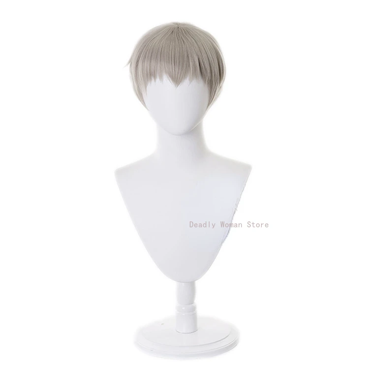 Anime Jujutsu Kaisen Inumaki Toge Cosplay Wig 28cm Short Hair Heat Resistant Synthetic Wigs