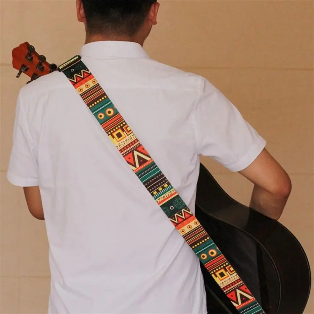 Bass Ethnic Style Leather Head Widened Electric Guitar Guitar Belts Guitar Strap Acoustic Guitar Strap Guitar Shoulder Strap image 2