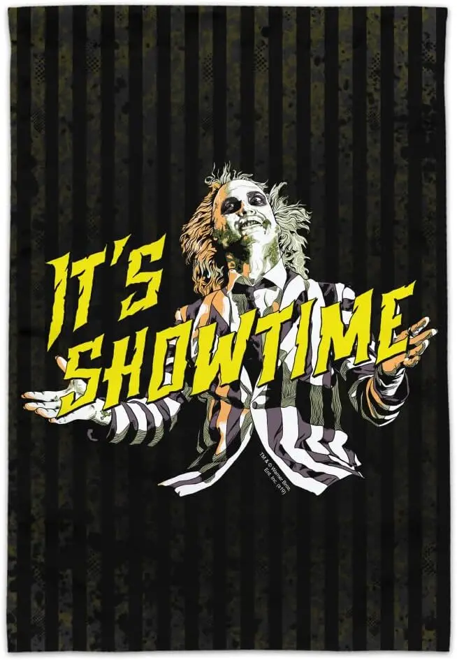 Beetlejuice Its Showtime Garden Yard Flag