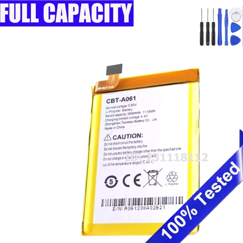 

Аккумулятор полной емкости CBT-A061 для Cubot KingKong MINI 2 3000 мАч, новая замена