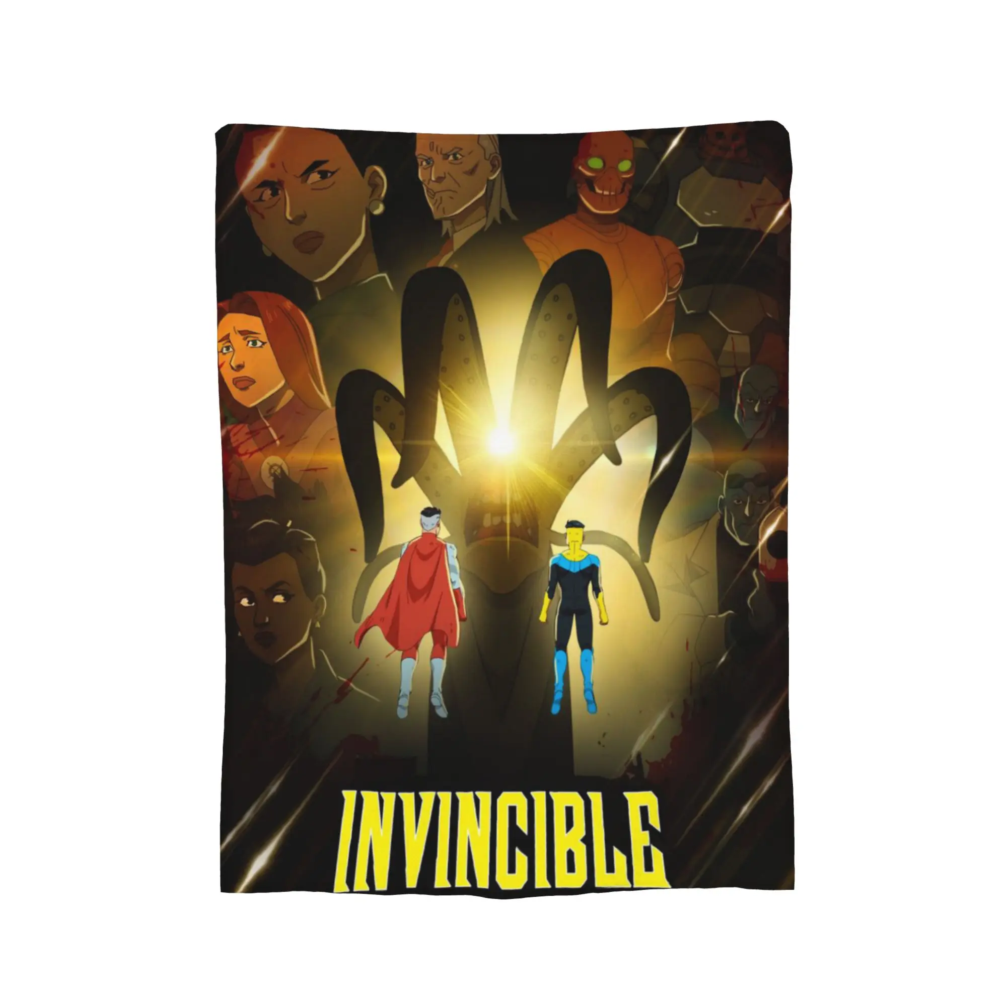 Invincible Omniman Amazing Hero Anime Throw Blanket for Couch  Soft Cozy Plush Blanket Multi-size Bedspread for All Seasons