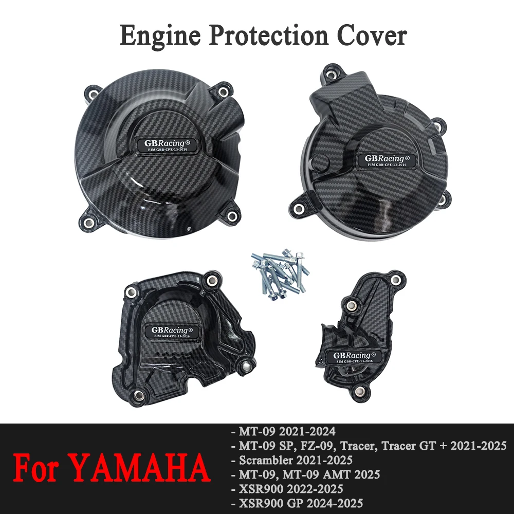 

Для чехла GB Racing Для YAMAHA YZF-R9 и MT-09 ATM 2025, MT-09/SP, FZ-09, TRACER/GT + и SCRAMBLER 2021-2025 КРЫШКА БЕЗОПАСНОГО ДВИГАТЕЛЯ