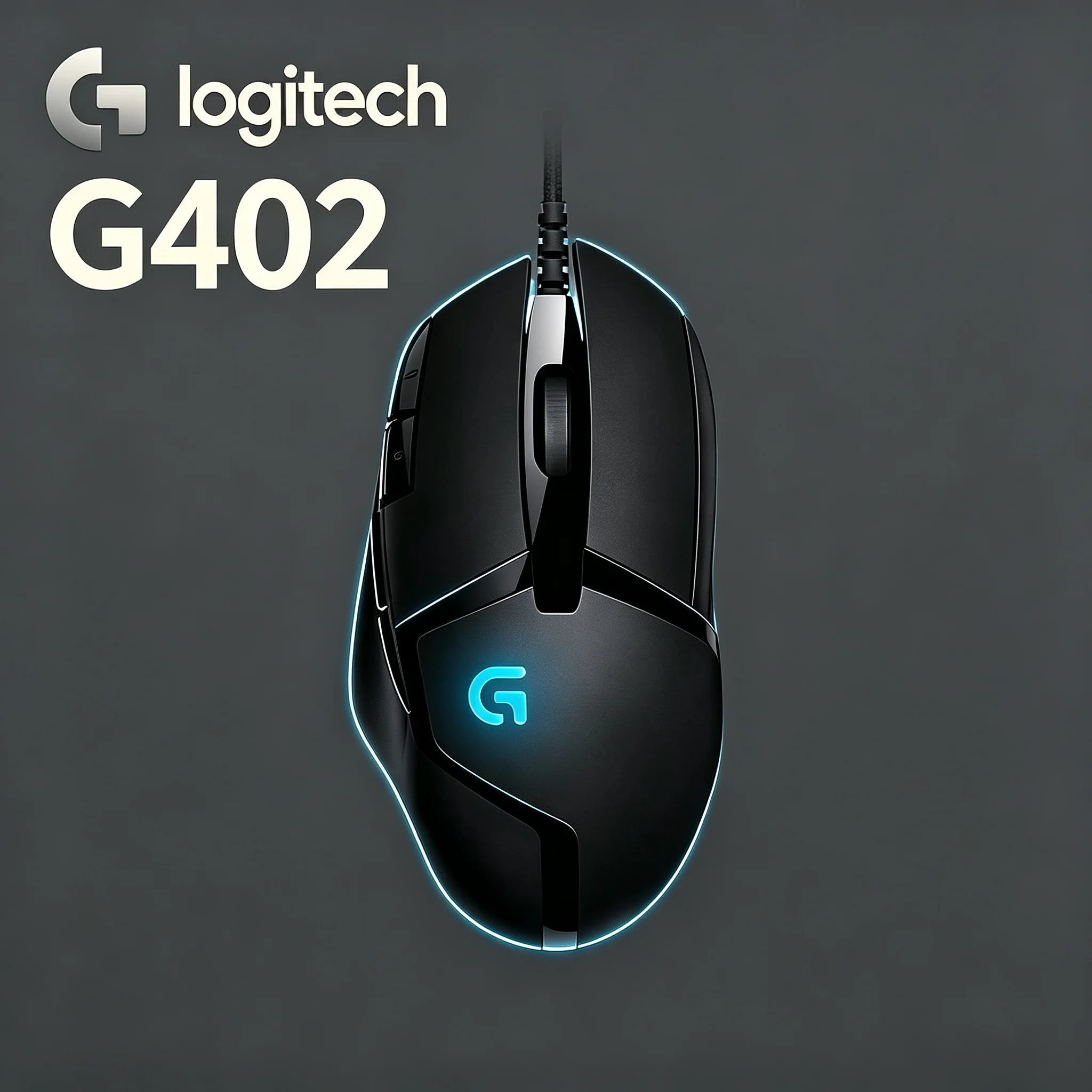 Logitech G402 Professional E‑Sport Wired Mouse Adjustable DPI Gaming Mice For FPS Game CS2 PUBG Apex Legends MOBA LOL Valorant