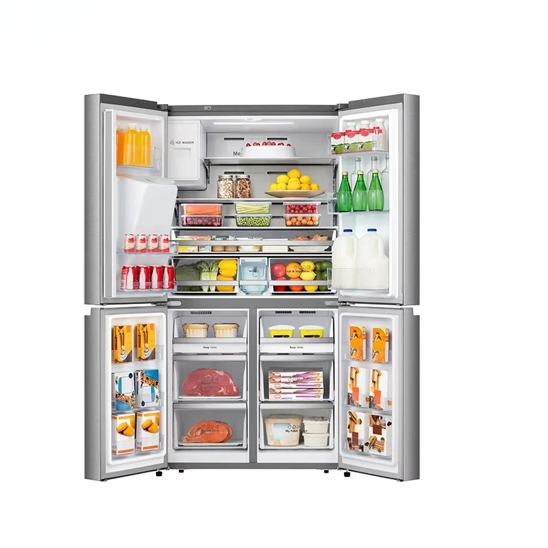 Smad 20Cu.Ft. Side by Side French 4 Doors Refrigerator Fridge with Ice Water Dispenser