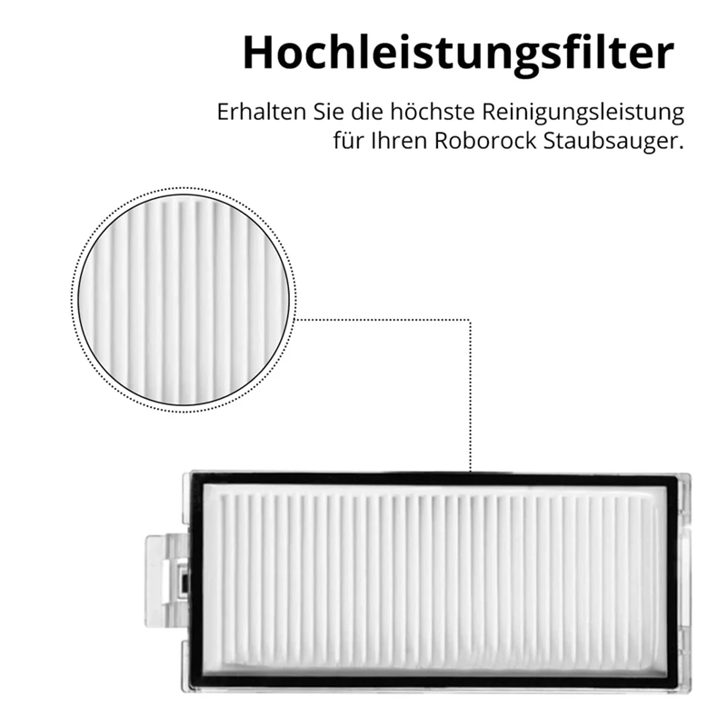 Ersatzteile Rollen bürste Seiten bürsten Hepa Filter für Roborock Q7Max Q7Max Roboter Staubsauger Zubehör