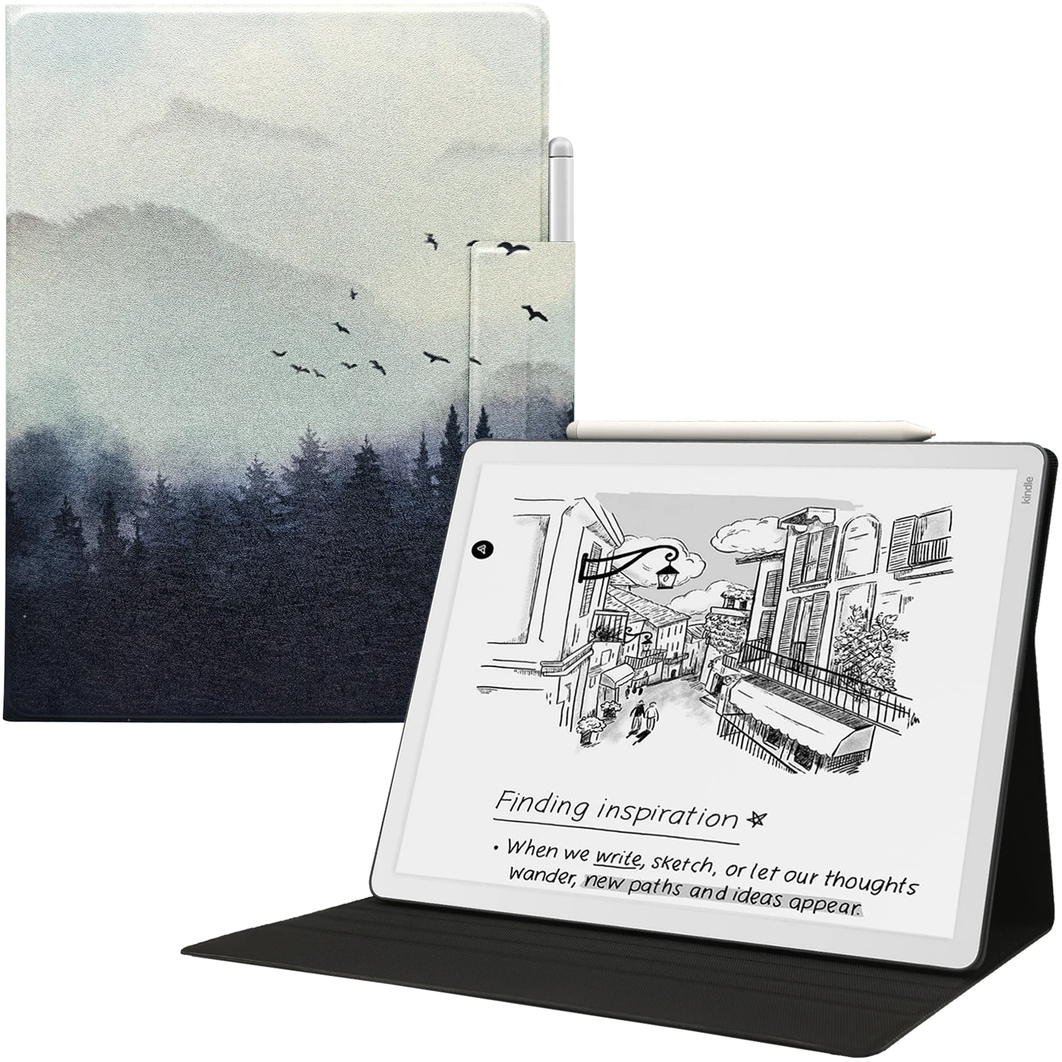 

Magnetic Stand Case for All-New 11" Kindle Scribe (3rd Gen) & Kindle Scribe Colorsoft 2025 Cover - Pen Buckle, Auto Sleep/Wake