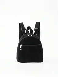 1pcs Mini Cute Corduroy Material Children'S Backpack For Girls, Boys, Kindergarten, Outdoor Travel, Holiday Gifts