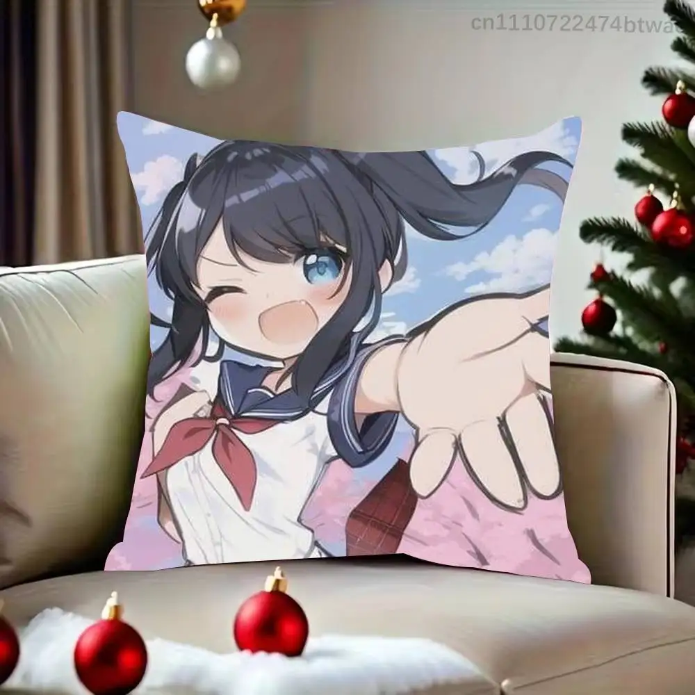 Yandere Simulator Ayano Aishi Pillow Case For Sofa Bedroom Living Room Plush Cushion Cover Decorations and Protector