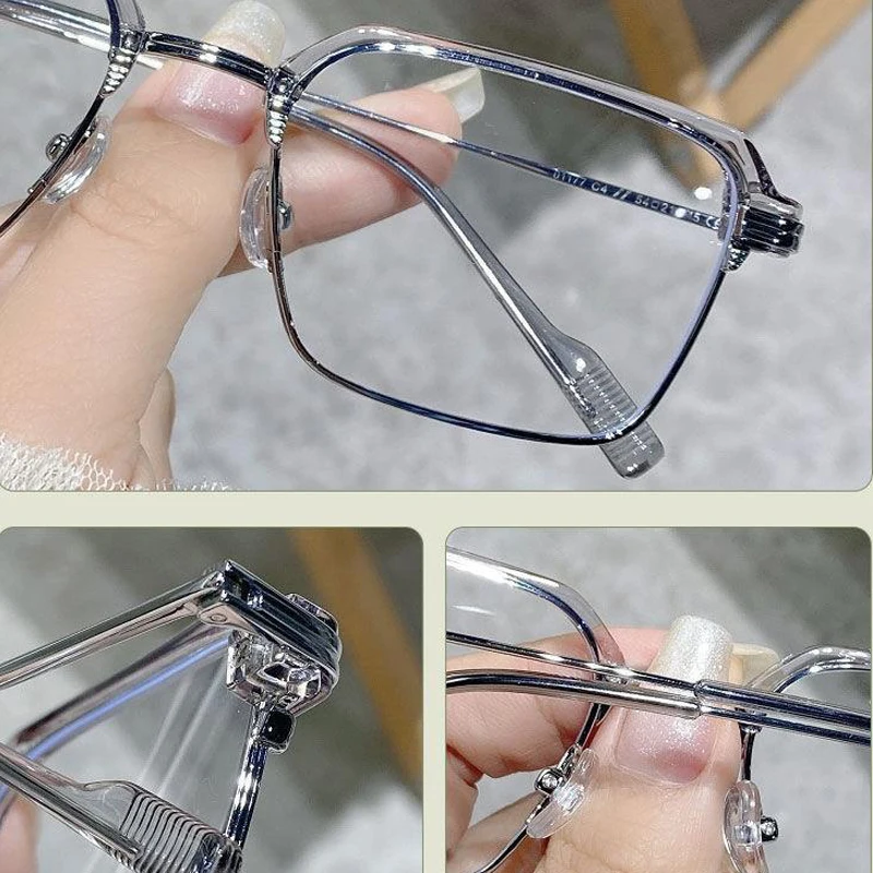Vintage Unisex Square Computer Glasses Blue Light Blocking Eye Protection Optical Spectacle Eyeglasses Business Men‘s  Glasses