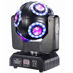 LED 150w  Moving Head 8x15W  Beam Light with Halo RGBW 4in1 LED DJ Stage Tilt scan 360°Rotation DMX 512 Disco Bar Dj