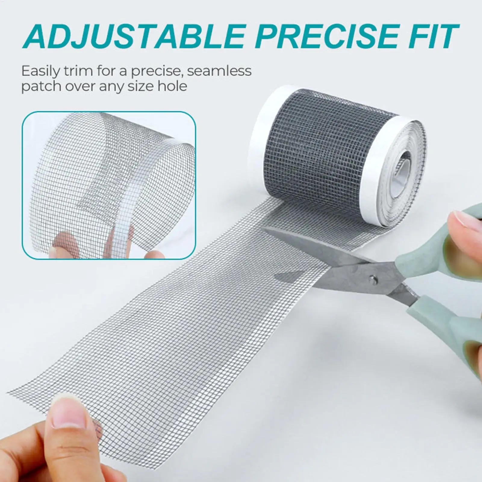 5m 10m Screen Repair Tape Window Door Waterproof Mosquito Net Patch Self-adhesive Super Fix Mesh Netting Broken Holes Tool