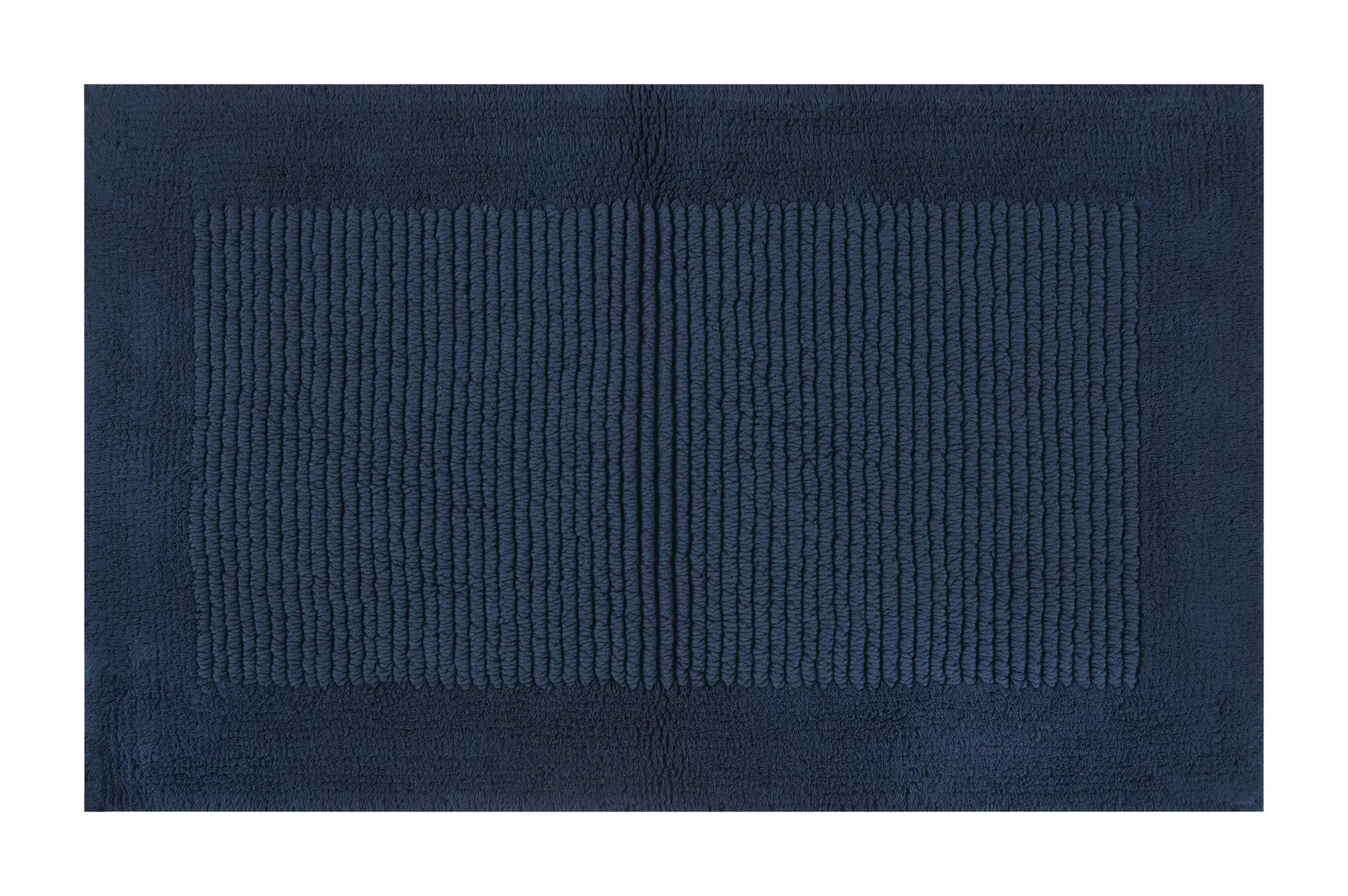 

Blue Egyptian Cotton Reversible 24 X 40 Bath Rug