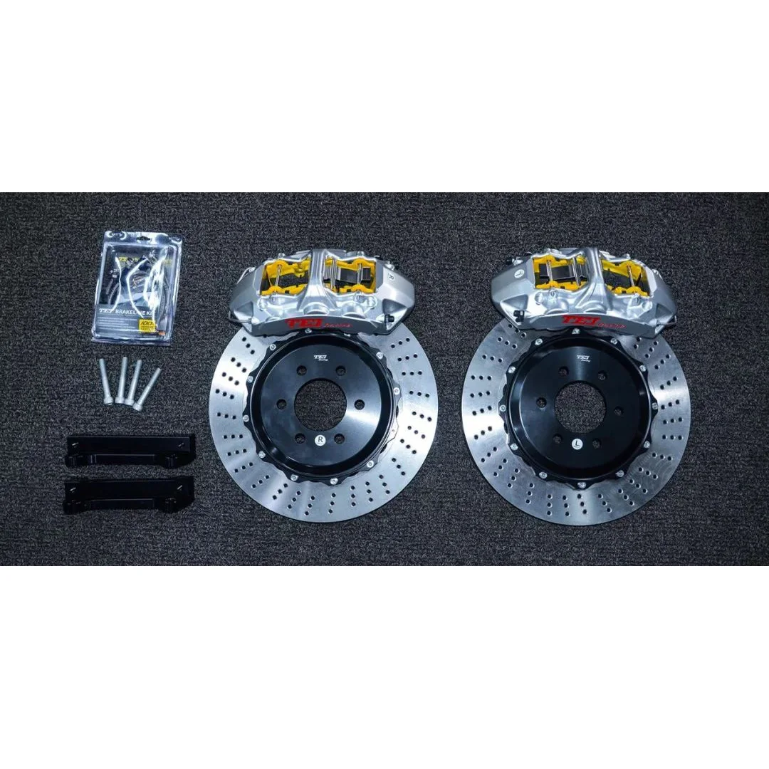 Kit de freno delantero grande S60-Plus pinza de 6 pistones con rotor de 405*34mm BBK sistema de freno automático para llanta de coche Ford F-150 de 21 pulgadas
