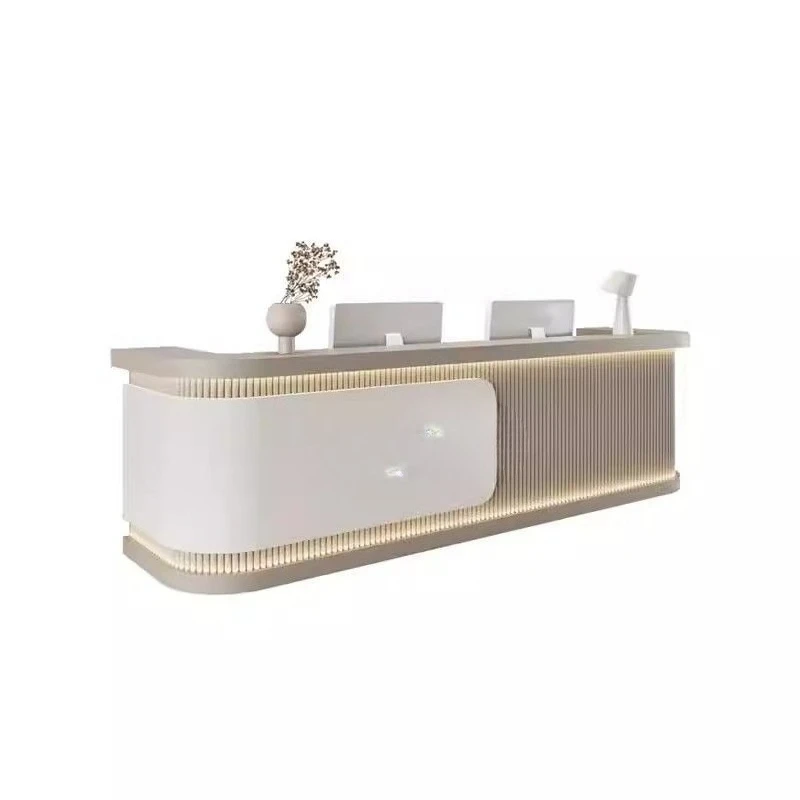 Modern simple real estate company hotel front desk bar