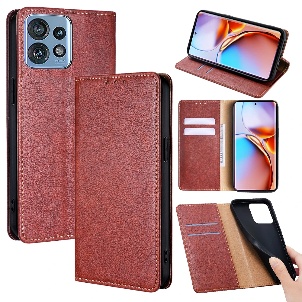 Magnetic Wallet Phone Case for Motorola Moto Edge 40 30 Ultra X40 X30 20 S30 Pro 40 Neo Plus 2023 Leather Flip Case Card Slots