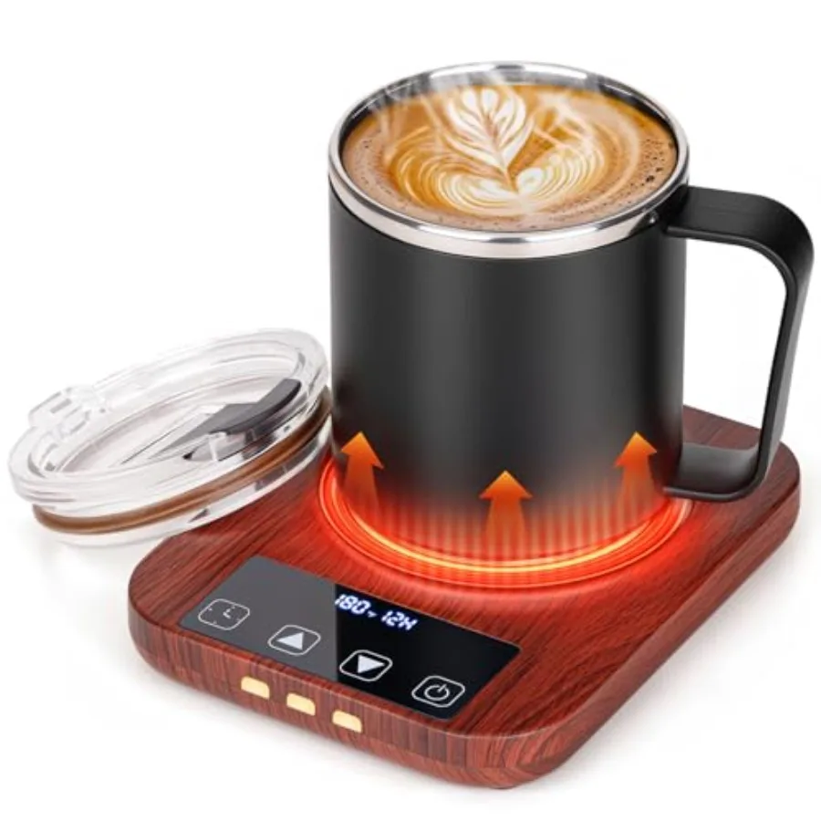 

Mug Warmer Cup Warmer for Desk with 15oz Coffee Mug 36W Electric Coffee Cup Warmer with Auto Shut Off 9 Temperature Setting Sma