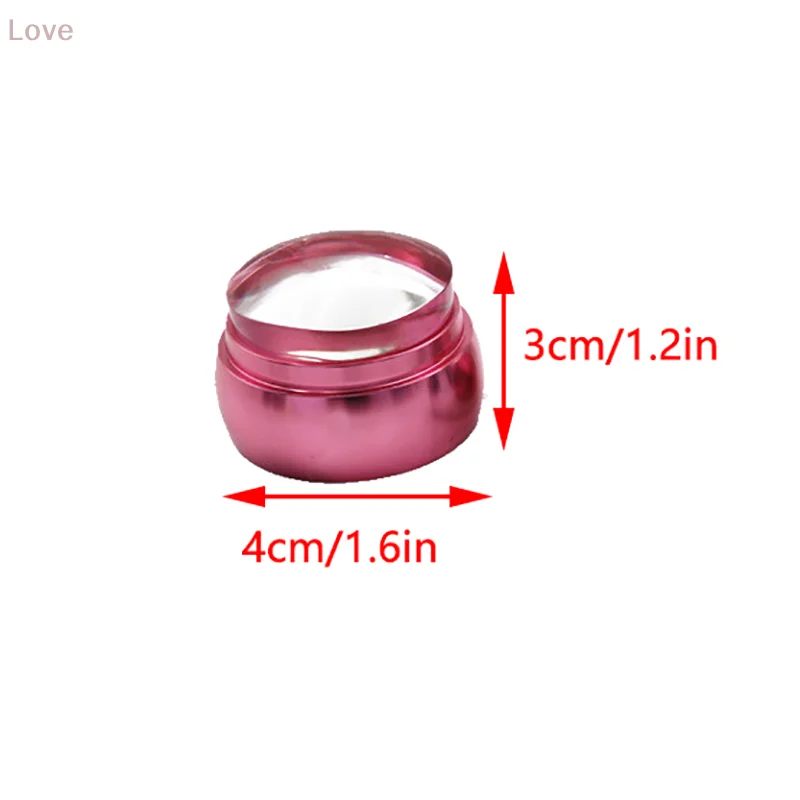 Gelee Silikon Nagel Stamper Schaber Mit Kappe Set Nagel Vorlagen Stempel Für Stempeln Polnischen Druck Maniküre Nail art Stempel Werkzeug