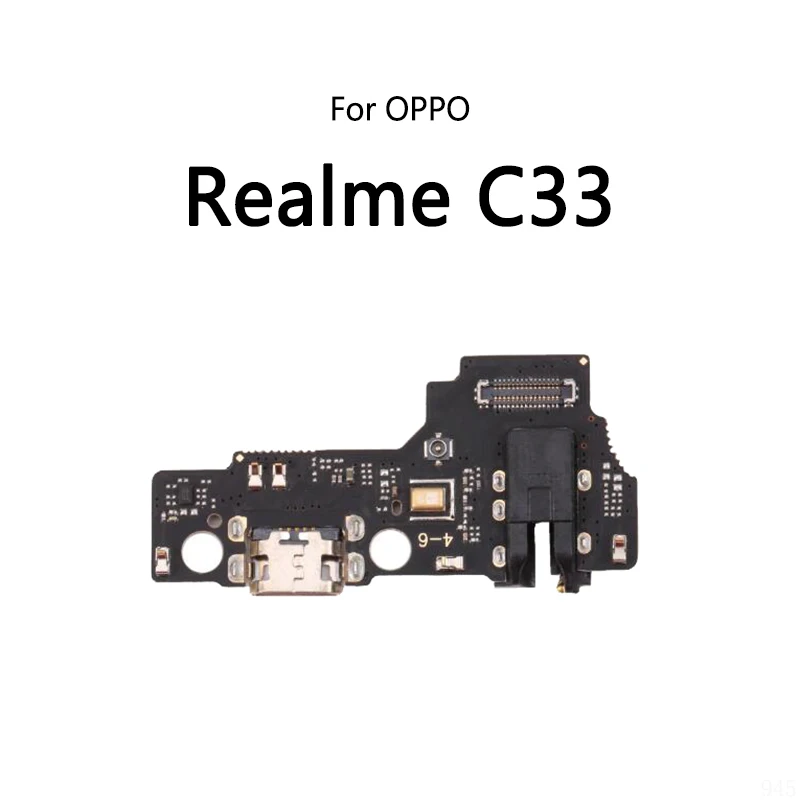 USB Charge Dock Port Socket Jack Plug Connector Flex Cable For OPPO Realme C30 C30S C33 C53 C55 Charging Board Module