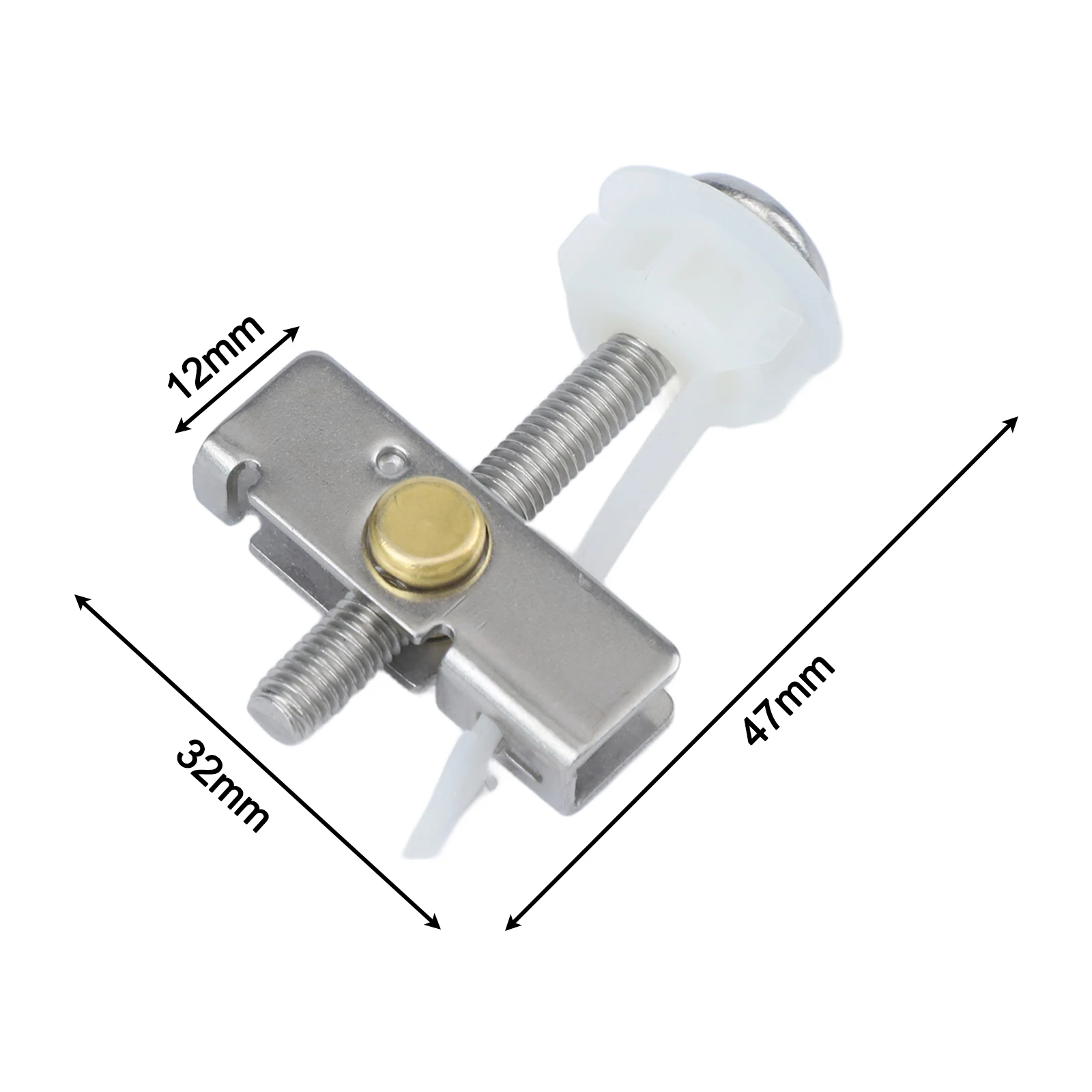 Bathroom Renovation Stainless Steel Bolts Easy Installation Kits Toilet Seat Fixings 304 Stainless Steel 4.7cm Long Bolts