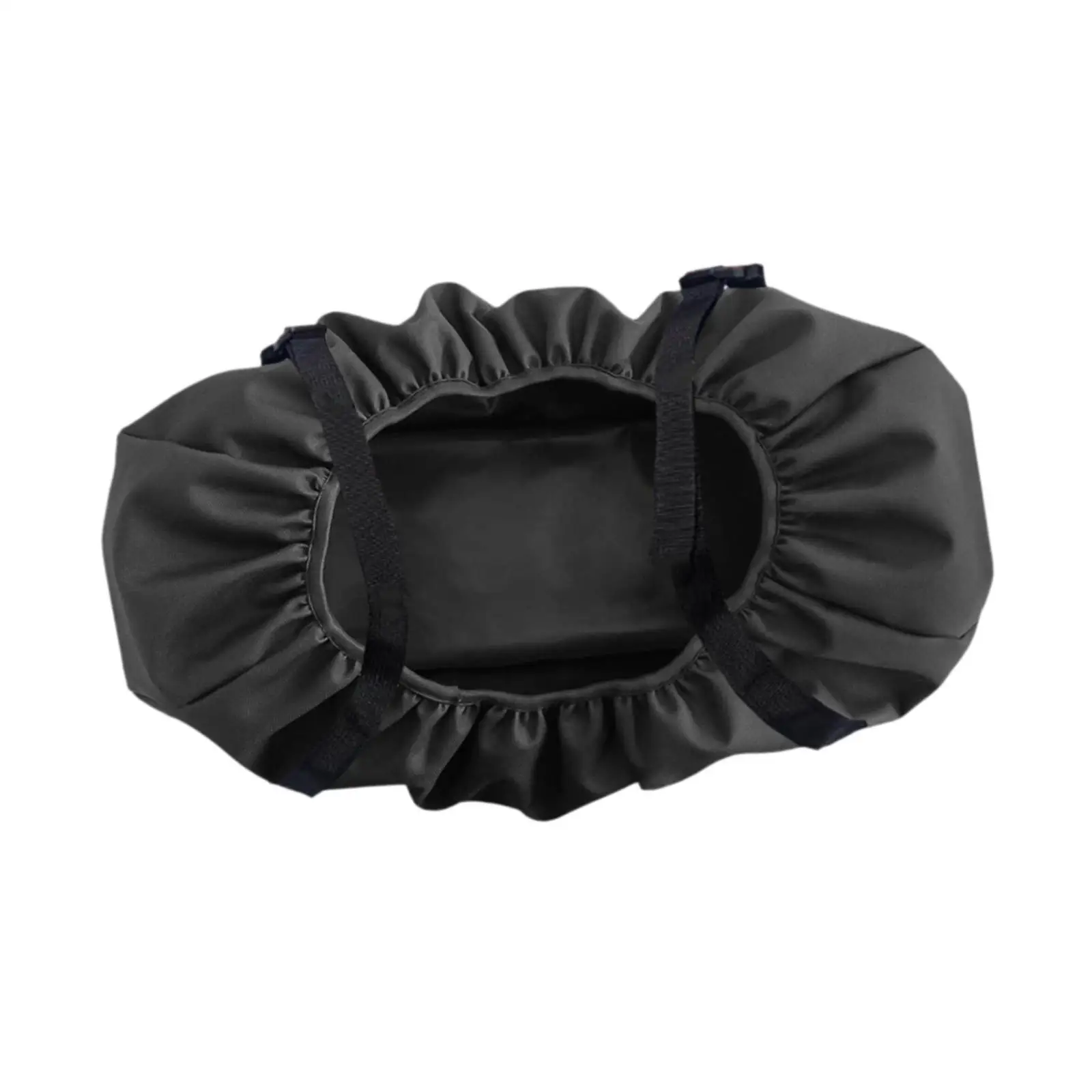 Compact Black Winch Cover Heavy Duty Oxford Cloth Protective Case Easy Installation for Auto Electric Winch Safety