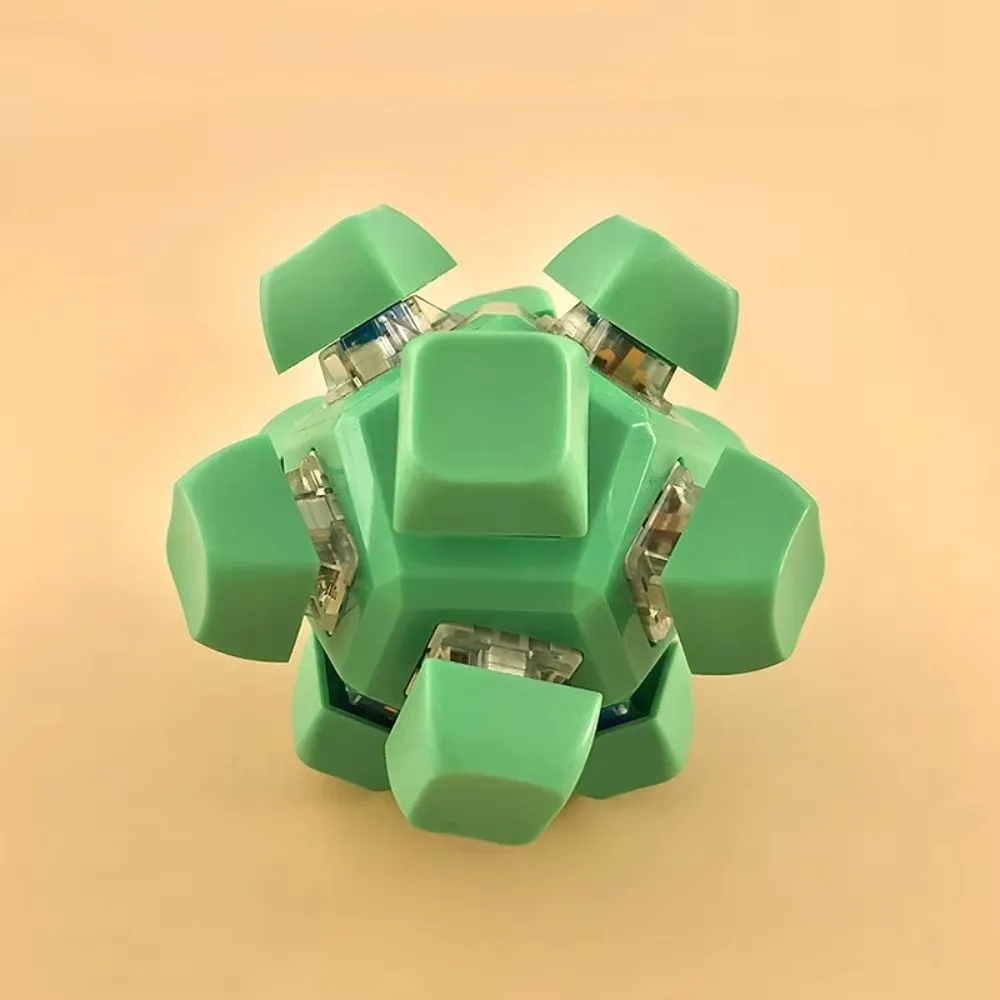 Relaxante 12 teclas bola mágica fidget chaveiro teclas botão diy teclado clicker brinquedo passar o tempo alívio do estresse pitada brinquedo adulto