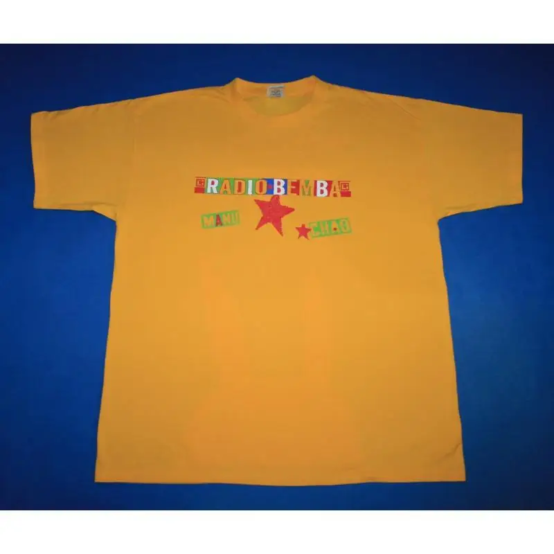 Y2K Tombola Tour 2008 Manu Chao camiseta Radio Bemba Reggae Ska hombres L