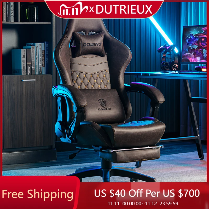

designer Gaming Chair Sedentary Comfortable Lifting Backrest Ergonomic Computer Chair lazy Footrest muebles home furniture