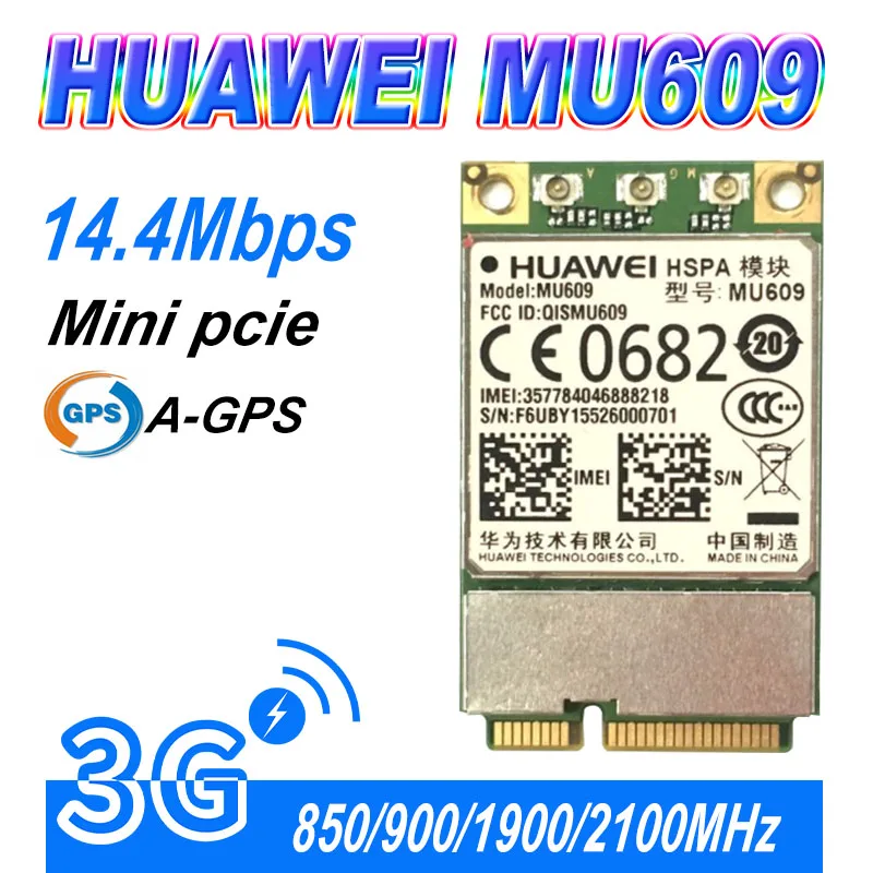 

Unlocked Huawei mu609 WCDMA Wireless 3G WWAN module HSPA + / UMTS / GSM / GPRS Quad-band 850/900/1900/2100 MHz Mini PCIe Cards