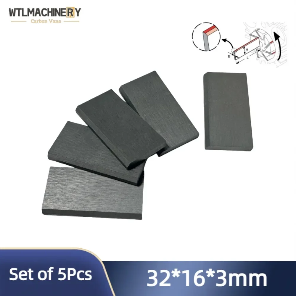 

5 шт. 32*16*3 мм кремниевопловые лопасти VT4.4 для вакуумного насоса, воздушного насоса, кремниеволопастной лист, лопастной компрессор, лезвие